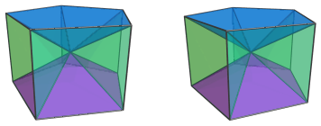 The pentagonal prism
pyramid