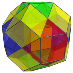 The rectified
24-cell, with both 8 cubes and 6 cuboctahedra