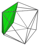 Parallel projection of the rectified 5-cell, showing 3rd far-side
octahedron