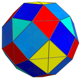 Parallel
projection of the runcinated 24-cell, showing all equatorial cells