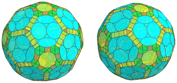 Parallel
projection of the runcitruncated 120-cell, showing 12 more equatorial decagonal
prisms