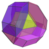 The
runcitruncated 5-cell, showing 6 surrounding hexagonal prisms