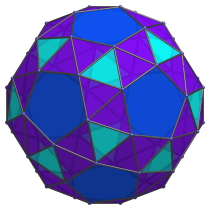 The snub
dodecahedron, showing 60 triangles of the second kind
