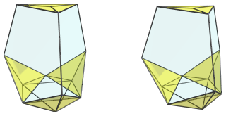 Parallel projection of
the tetrahedral ursachoron, showing 4 tetrahedra