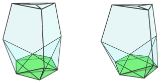 Parallel projection of
the tetrahedral ursachoron, showing octahedron