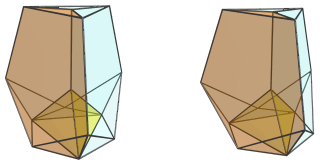 Parallel projection of
the tetrahedral ursachoron, showing third far side J63