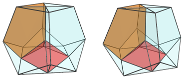 Parallel projection of
the octahedral ursachoron, showing 2 of 4 J63's