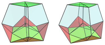 Parallel projection of
the octahedral ursachoron, showing cuboctahedron