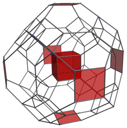 Truncated 24-cell,
with 6 limb cubes shown
