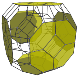 Cantitruncated
16-cell, with 6 equatorial truncated octahedra