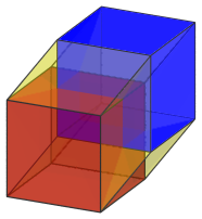 An extruded cube