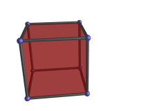 Animation of cube
rotating in 4D