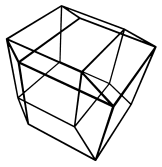 Vertex-first projection of
hypercube with HSR