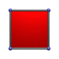 A square rotating in
3D